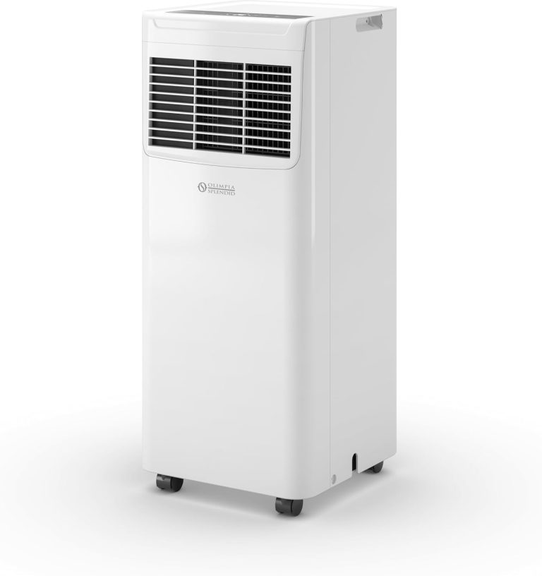 Olimpia Splendid, Dolceclima Slim 8 WWB, Climatiseur Portable 8000 BTU/h, Ultra Slim Design, Classe A, Puissance 2,1 kW, Fonctions Refroidissement, Déshumidification, Ventilation